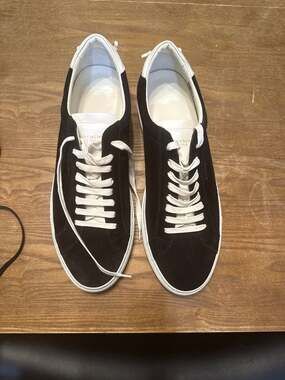 Givenchy Urban Street Suede Low-Top Sneakers Black White